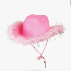 Elegant Pink Hat with Flowing Design